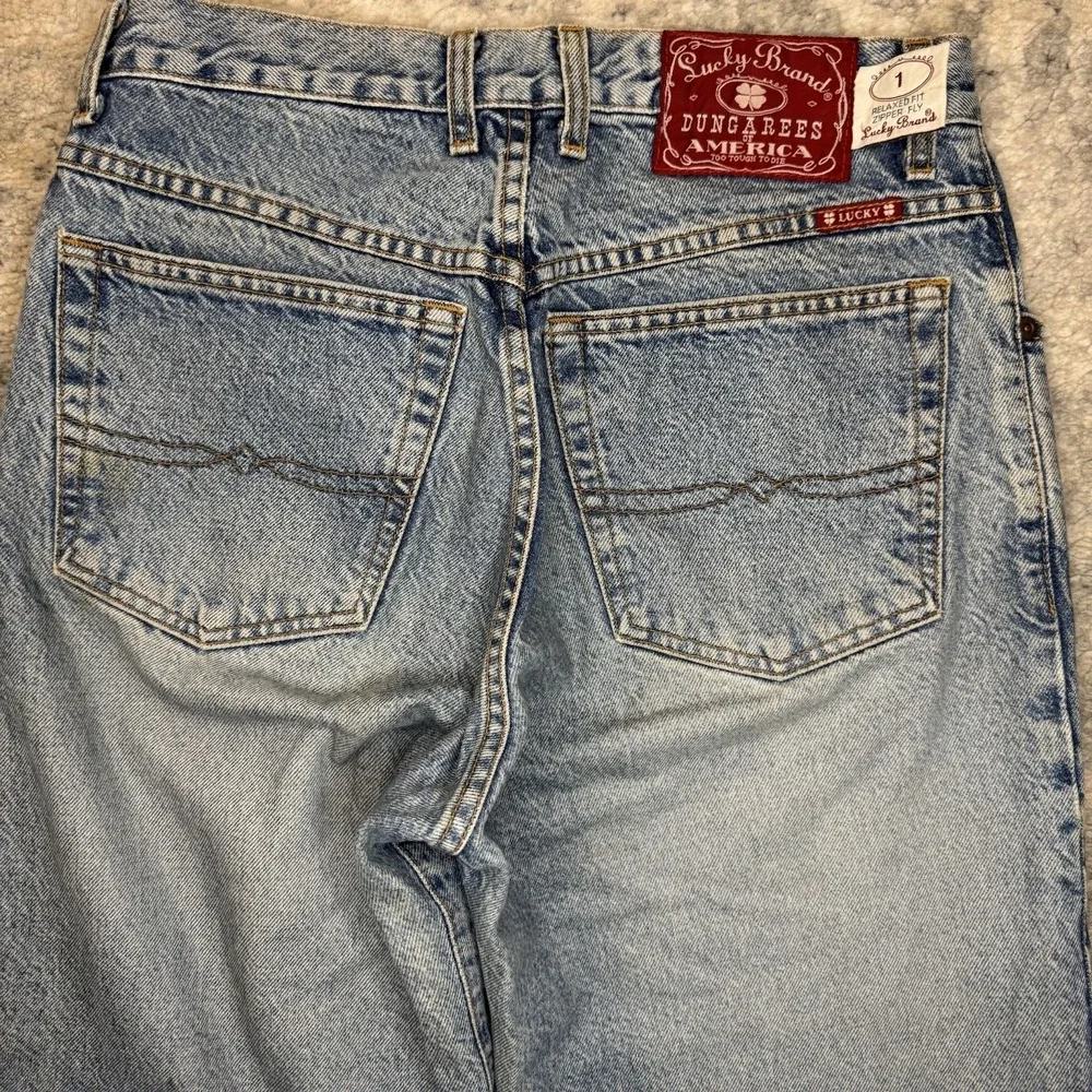 Vintage Lucky Brand Red Label Dungarees Relaxed Fit Denim USA Size 31x32